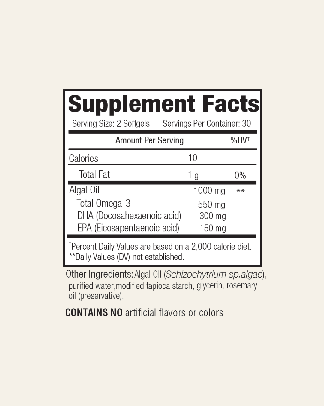 Algae Omega Softgels